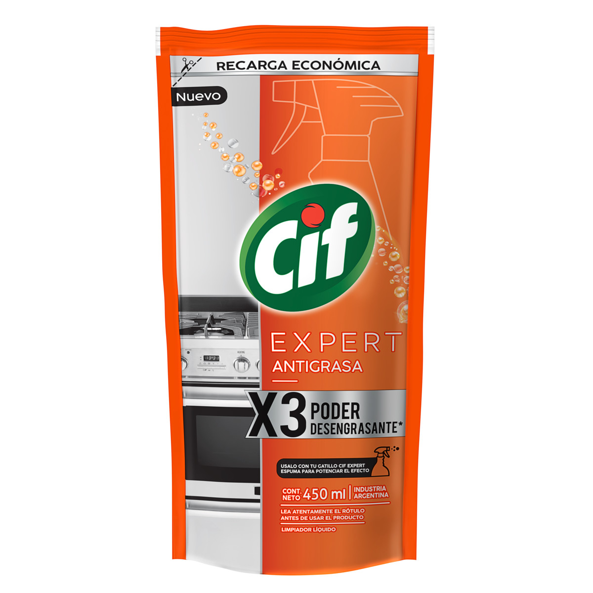 CIF Limpiador Líquido Repuesto Económico Antigrasa