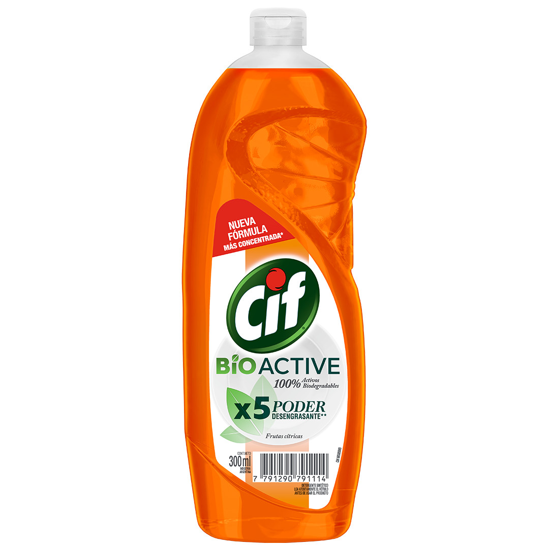 Cif Active Gel Detergente Lavavajilla Concentrado Cítrica