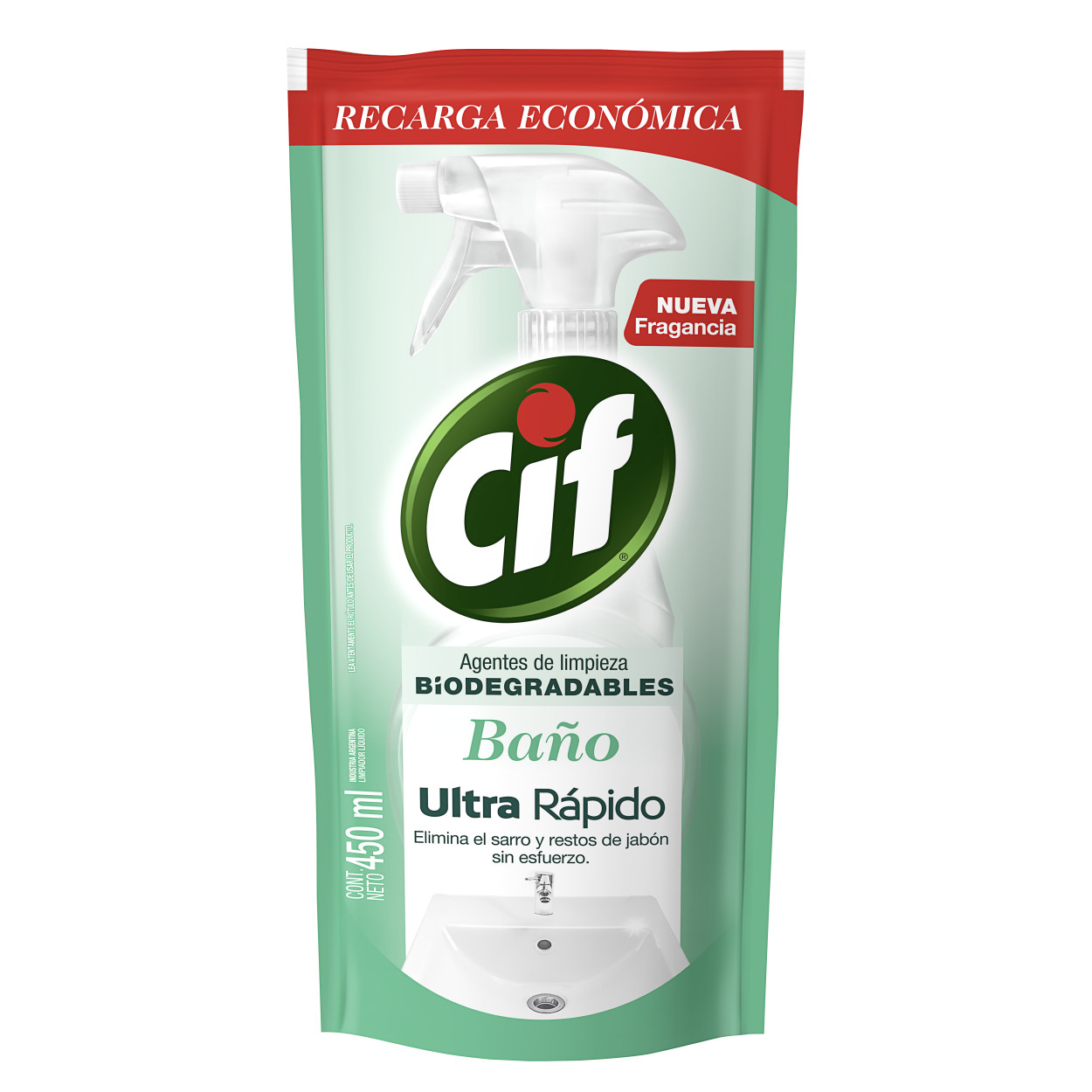 CIF Limpiador Líquido Repuesto Económico Baño