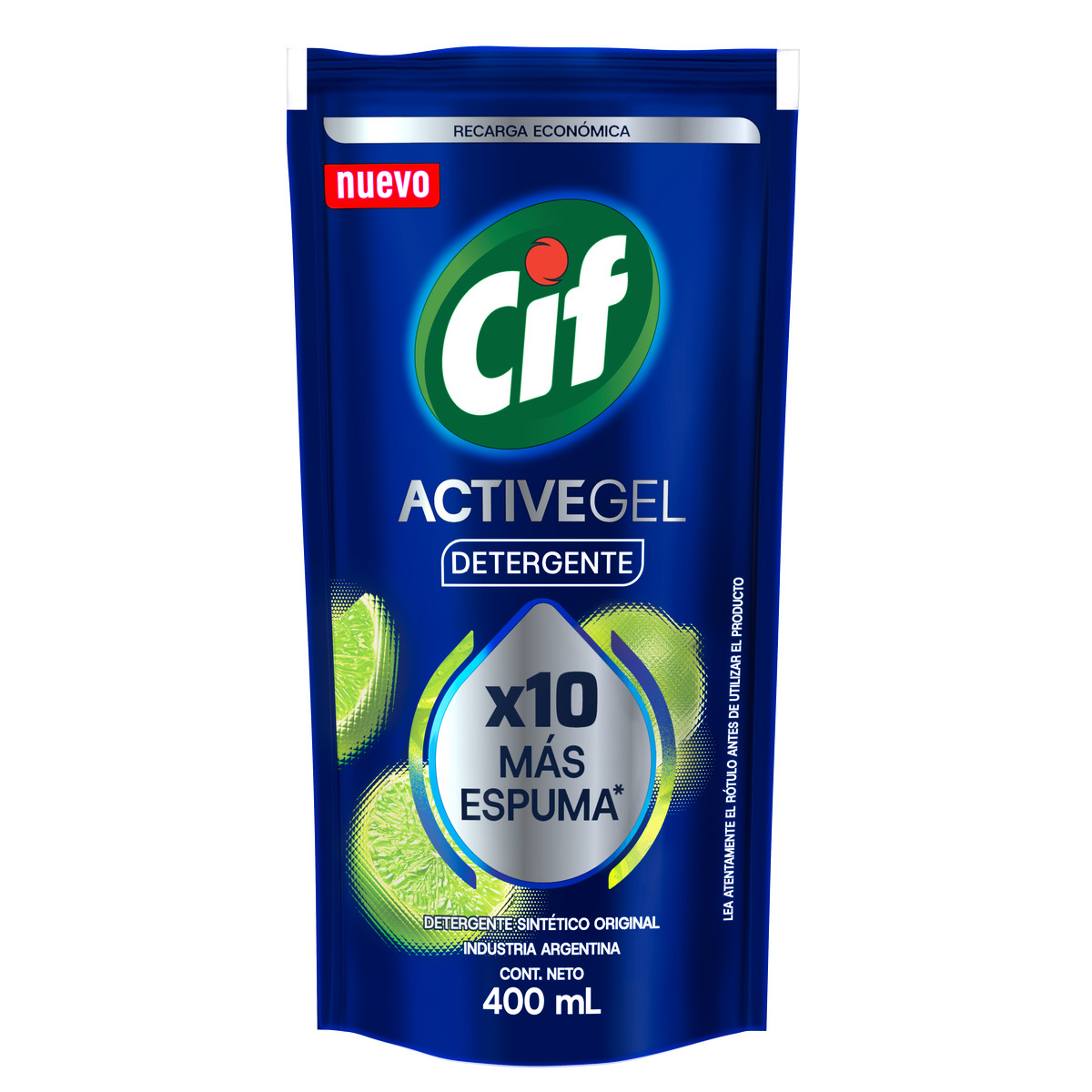 Detergente CIF Active Gel Original  Recarga Económica