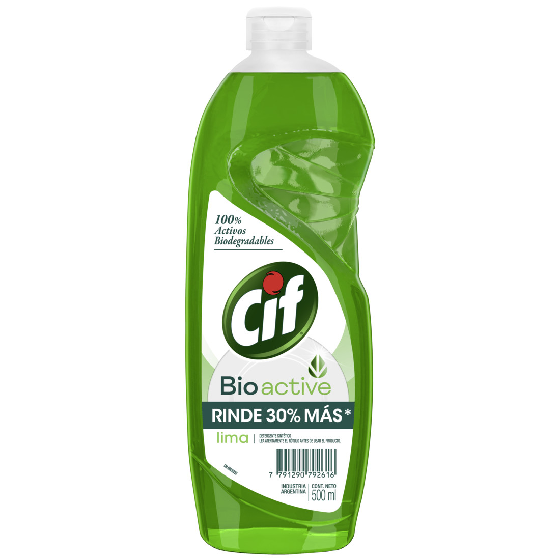 Cif Active Gel Detergente Lavavajilla Concentrado Limón Verde