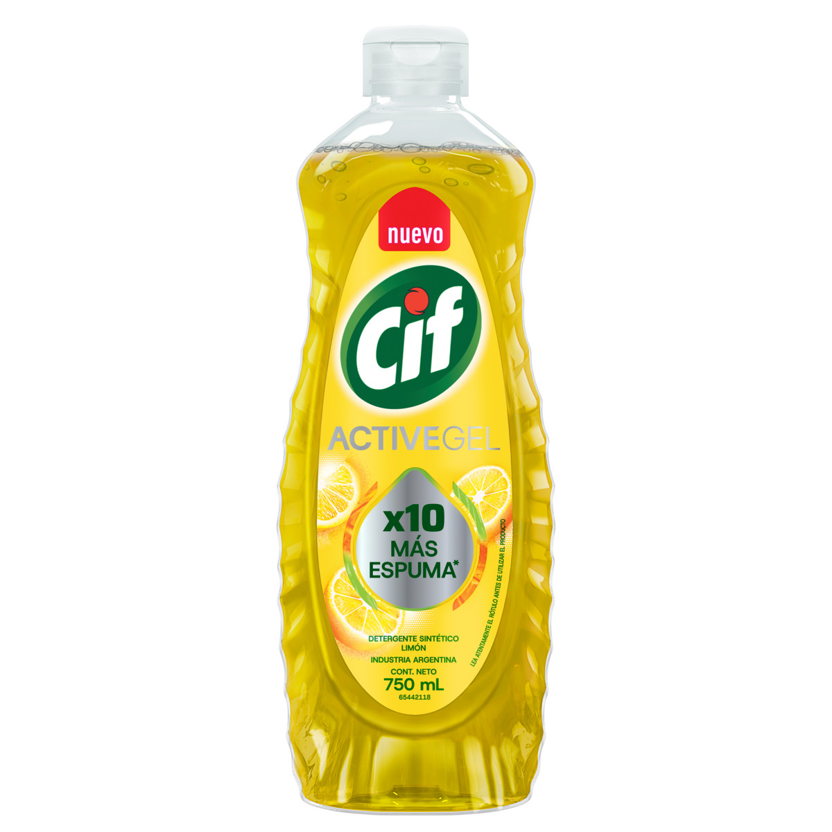 Cif Active Gel Detergente Lavavajilla Concentrado Limón Verde