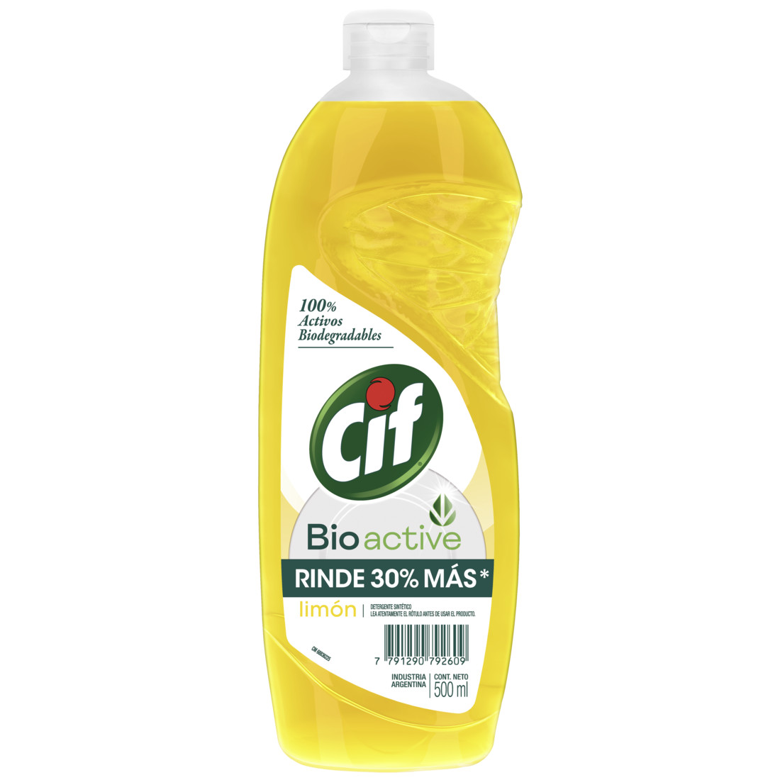 Cif Active Gel Detergente Lavavajilla Concentrado Limón Verde