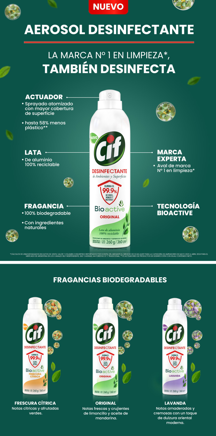 NUEVO AEROSOL DESINFECTANTE – EL LADO NATURAL DE LA DESINFECCIÓN