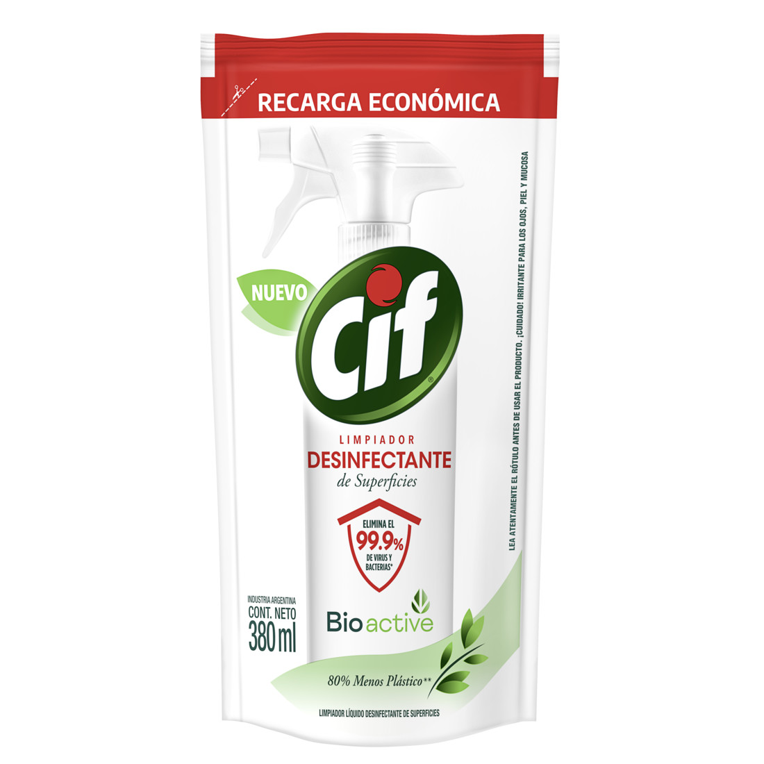 Cif Limpiador Líquido Desinfectante de Superficies refil