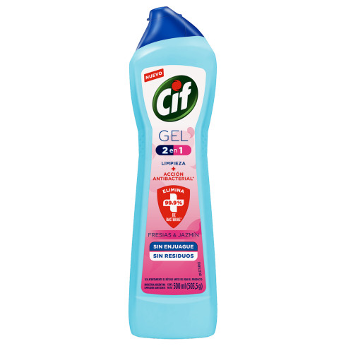 CIF GEL 2 EN 1: LIMPIEZA + ACCIÓN ANTIBACTERIAL