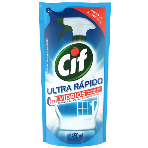 CIF Limpiador Líquido Repuesto Económico Vidrios y Superficies Delicadas