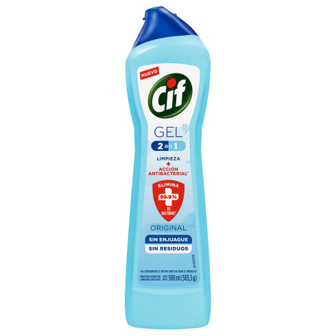 CIF GEL 2 EN 1: LIMPIEZA + ACCIÓN ANTIBACTERIAL