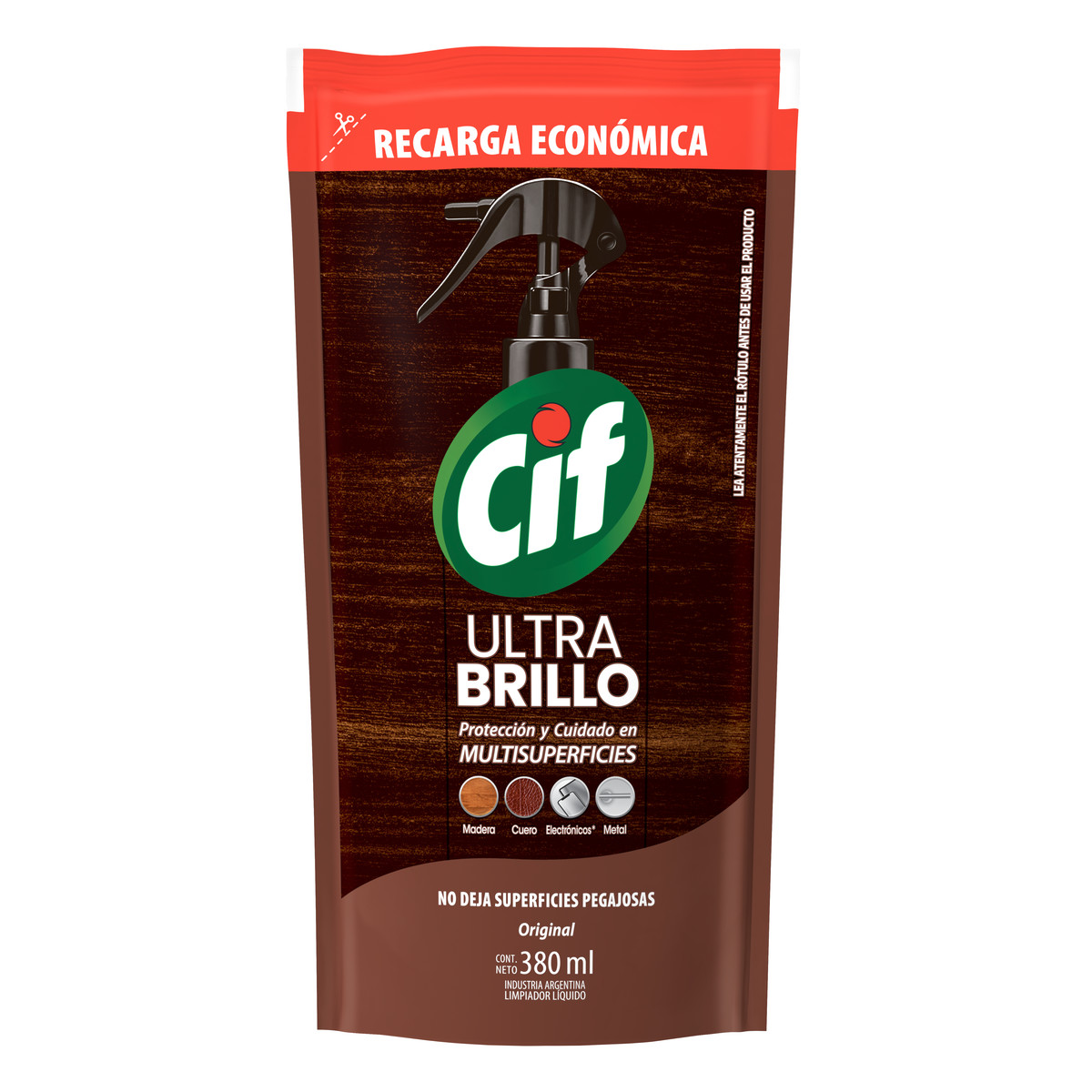 Cif Limpiador Liquido Ultra Brillo Anti Polvo
